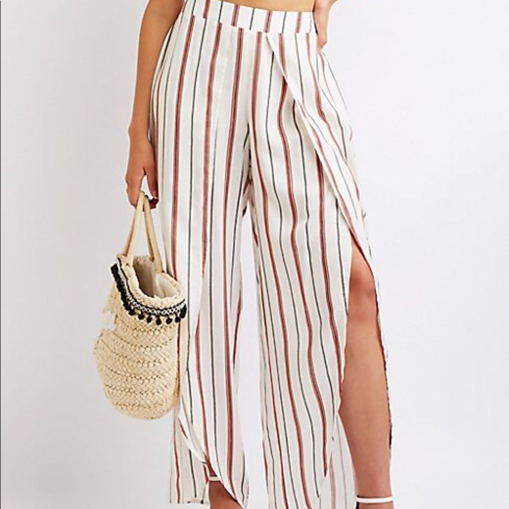 Lightweight pant with slit leg (Palazzo pants)